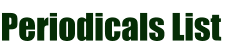 Periodicals list