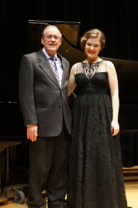 Winner of the 2015 Verna Mae Janzne Music Competition Anna Bigland-Pritchard (soprano) with Peter Janzen