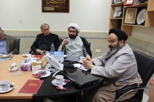 Dr. Harry Huebner of CMU (second from left) and Dr. Mohammad Ali Shomali of the International Institute for Islamic Studies (third from left) participate in an interfaith dialogue in Qom, Iran last year.