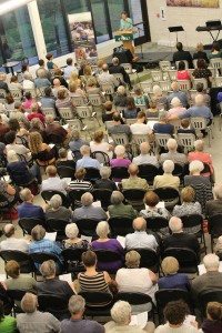 President Cheryl Pauls addresses those gather for the Opening Program