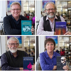 CMU faculty who will be a part of the book celebration. From top-left; Froese; Doerksen; Gerbrandt; Sorenson