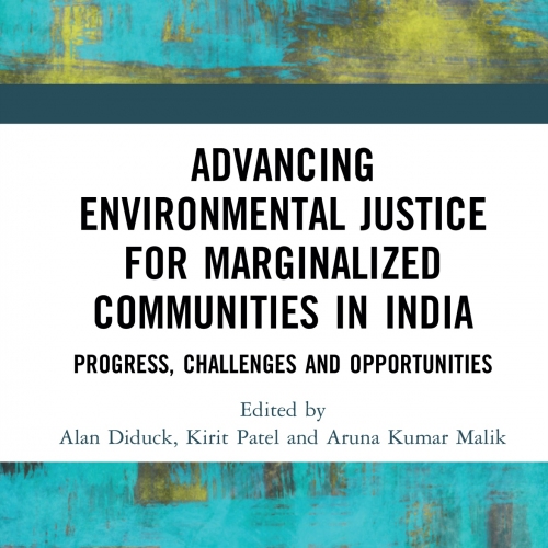 Dr. Kirit Patel of Menno Simons College (MSC), Dr. Aruna Kumar Malik (Gujarat National Law University, India) and Dr. Alan Diduck (University of Winnipeg) launched a new book, <i>Advancing Environmental Justice for Marginalized Communities in India: Progress, Challenges and Opportunities</i>, in September 2021.