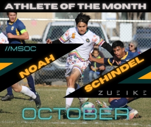 Noah Schindel: October's Zueike Male Athlete of the Month