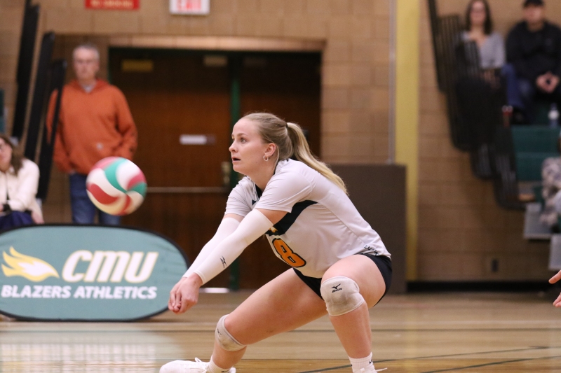 Meisner digs a Pilots attack in their homestand earlier in November