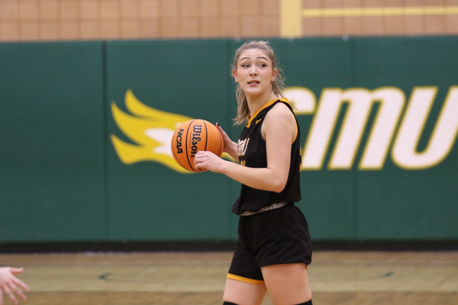 Ehrmantraut commands the offence in a game against Trinity Bible earlier in January Ehrmantraut commands the offence in a game against Trinity Bible earlier in January