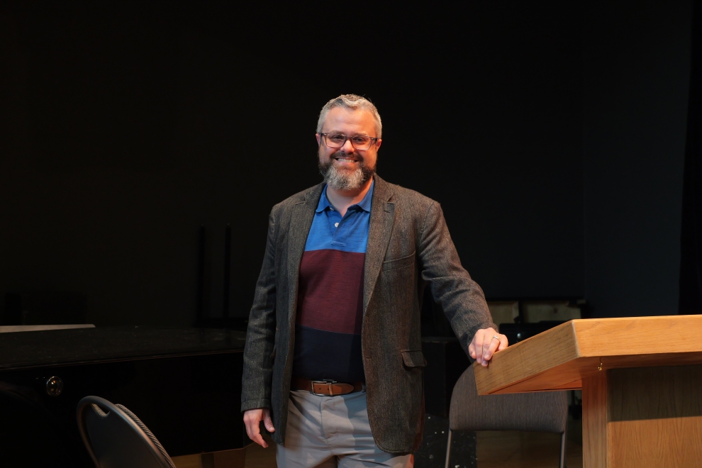 Evan Klassen (CMU ’02) graduated with a Bachelor of Christian Studies during CMU’s early years as a merged university. Now Executive Director of the Royal Manitoba Theatre Centre, he continues to carry forward the rigour, curiosity, and commitment to community that shaped his time at CMU. Evan Klassen (CMU ’02) graduated with a Bachelor of Christian Studies during CMU’s early years as a merged university. Now Executive Director of the Royal Manitoba Theatre Centre, he continues to carry forward the rigour, curiosity, and commitment to community that shaped his time at CMU.