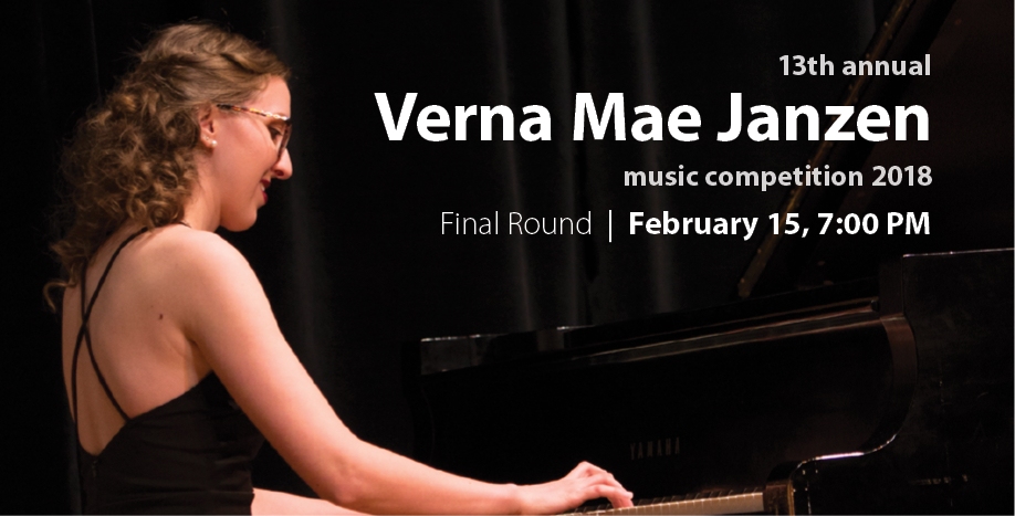CMU students set to participate in 13th annual Verna Mae Janzen Music Competition CMU students set to participate in 13th annual Verna Mae Janzen Music Competition