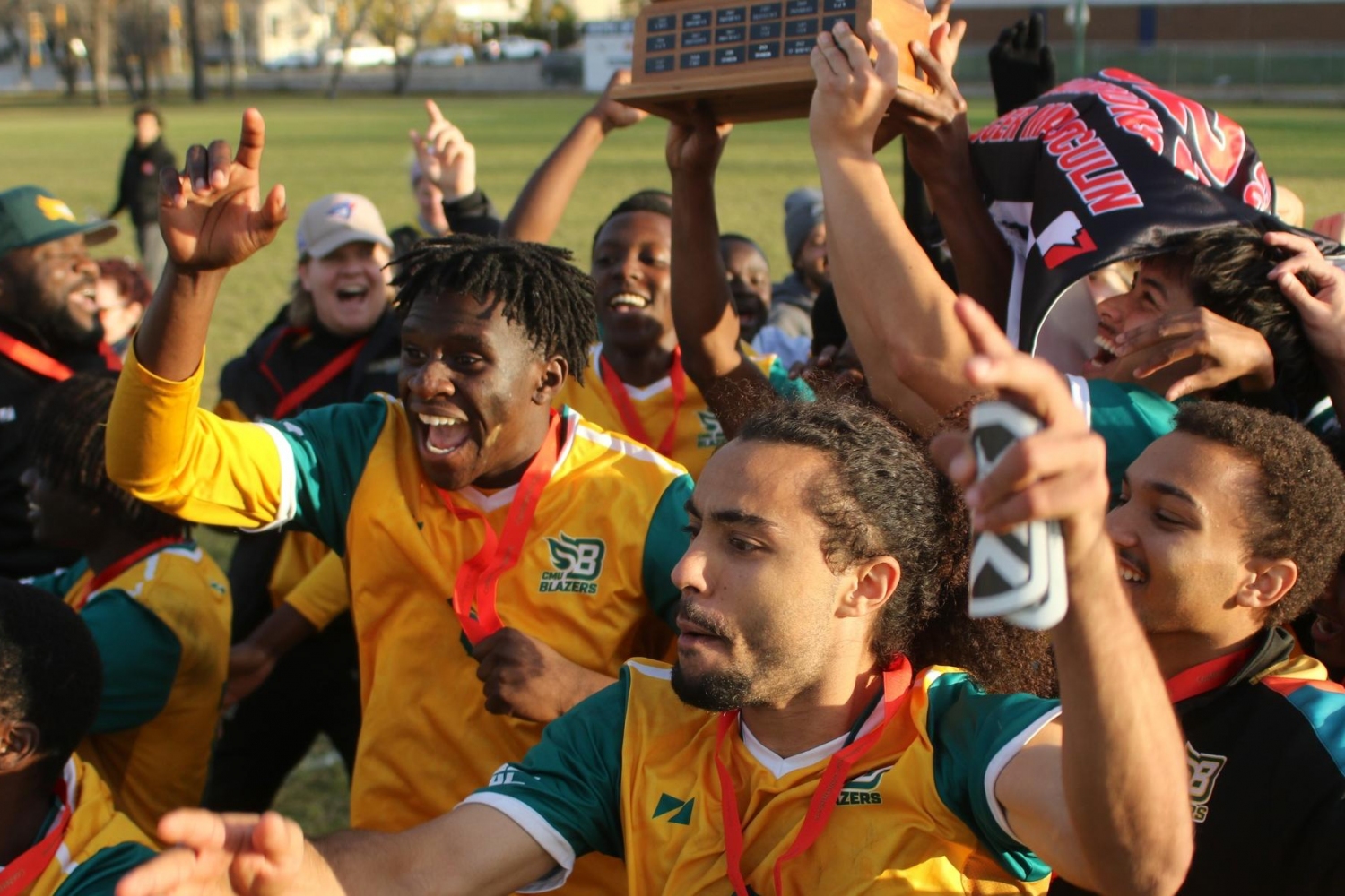 CMU Blazers head to Nationals after winning MCAC men's soccer championship  CMU Blazers head to Nationals after winning MCAC men's soccer championship