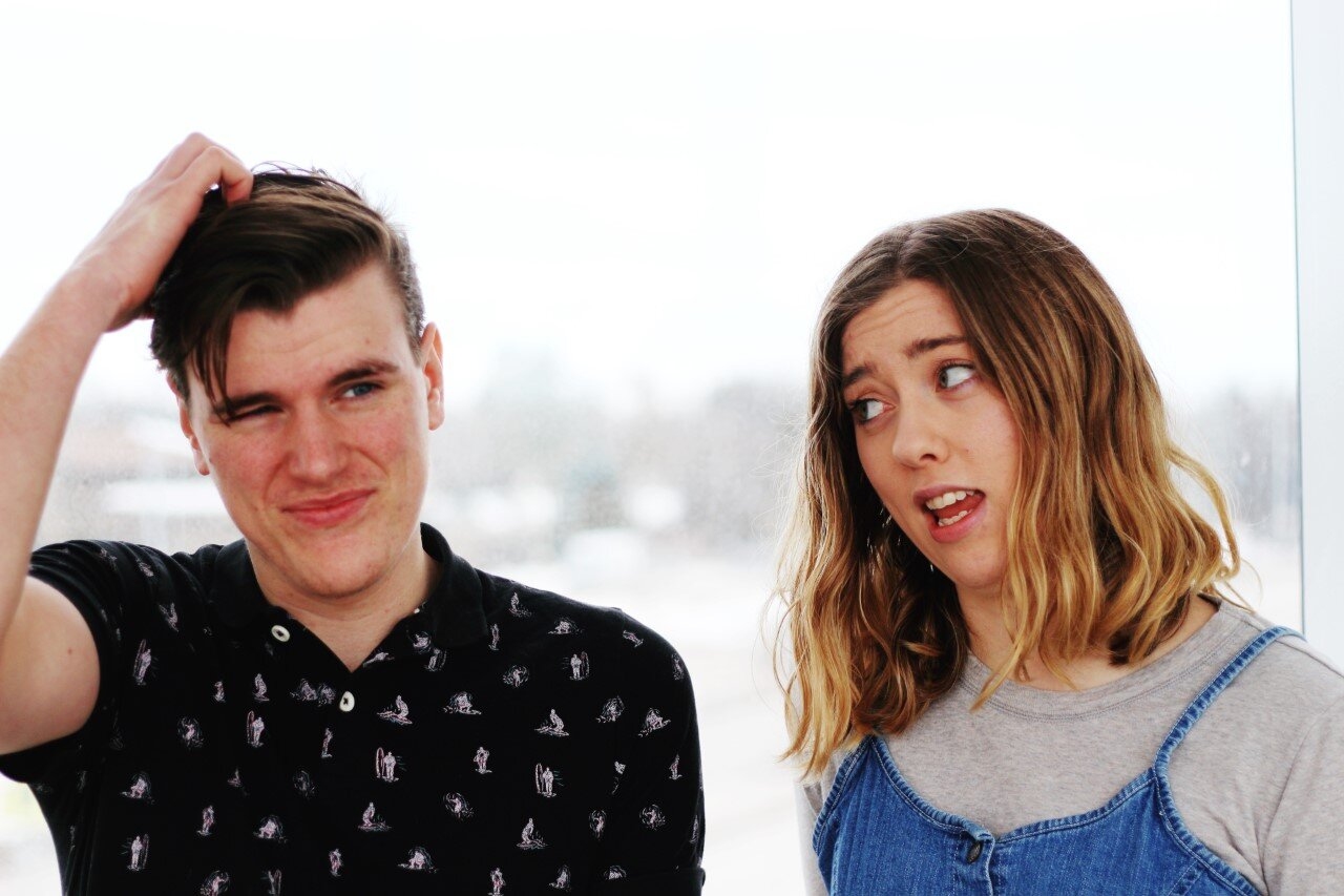 Daniel McIntyre-Ridd and Chloe Friesen, students majoring in Communications & Media and hosts of Wittenberg Radio