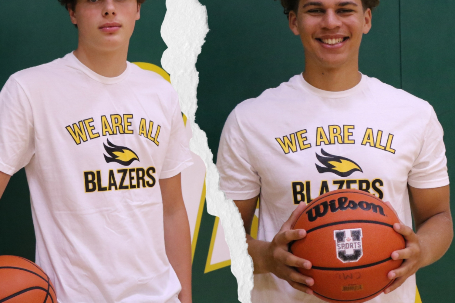 Milan Tomberli (left), and Andrew Bruin (right) are the latest signings for Blazers Men’s Basketball Milan Tomberli (left), and Andrew Bruin (right) are the latest signings for Blazers Men’s Basketball