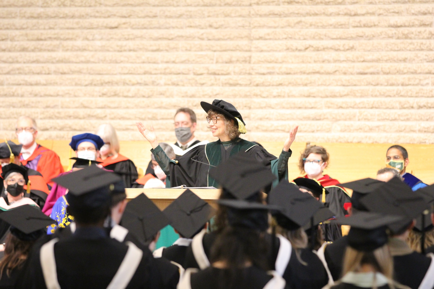 CMU President Dr. Cheryl Pauls convened the 2022 Convocation Ceremony on April 30