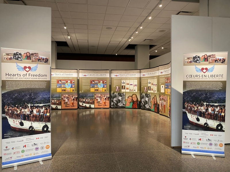 The Hearts of Freedom exhibition at the Manitoba Museum, curated by Dr. Stephanie Phetsamay Stobbe, Associate Professor and Chair of Conflict Resolution Studies at CMU