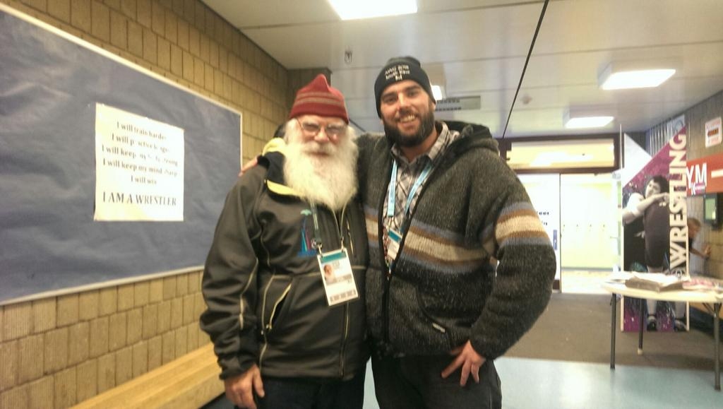 Santa Clause and Ian Frankton (right) in North Pole, Alaska (Photo courtesy Ian Frankton) Santa Clause and Ian Frankton (right) in North Pole, Alaska (Photo courtesy Ian Frankton)