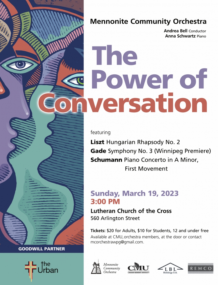 Mennonite Community Orchestra collaborates with "the Urban" for a concert exploring the power of conversation and music in reconciliation Mennonite Community Orchestra collaborates with "the Urban" for a concert exploring the power of conversation and music in reconciliation