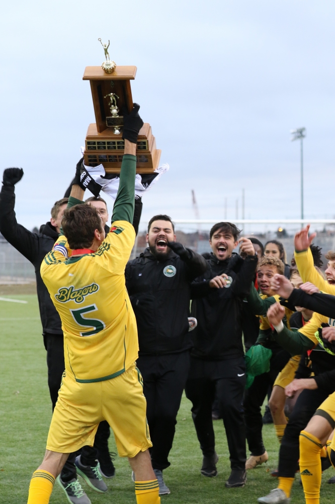 Defense wins championship: Blazers men’s soccer edges undefeated Bobcats in final Defense wins championship: Blazers men’s soccer edges undefeated Bobcats in final