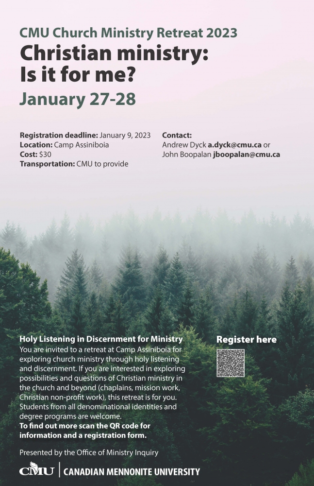 Is Christian ministry for you? Learn more at the ministry inquiry retreat Is Christian ministry for you? Learn more at the ministry inquiry retreat