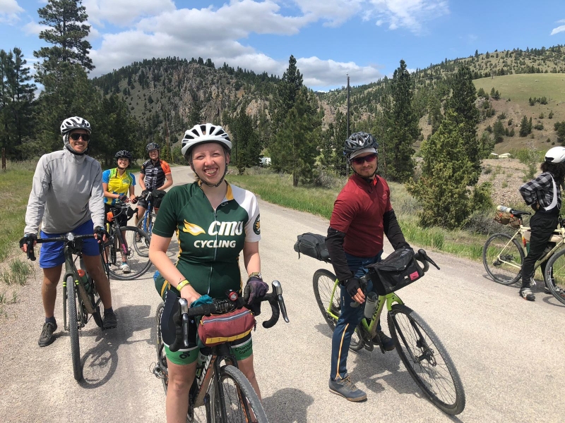 CMU's Miriam Huebner is the lone Canadian on a 6,024-kilometre ride from Seattle to Washington D.C. as part of the Climate Ride, a two-month expedition into learning more about, and raising the awareness of, climate change. 
(photo courtesy of the Center for Sustainable Climate Solutions)