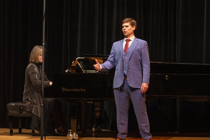 Nathan Dyck (baritone) is winner of the 2020 Verna Mae Janzen Music Competition, held on March 17