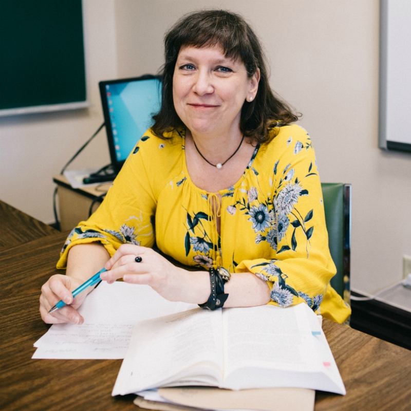 Dr. Sue Sorensen, Associate Professor of English, has taught at CMU since 2005