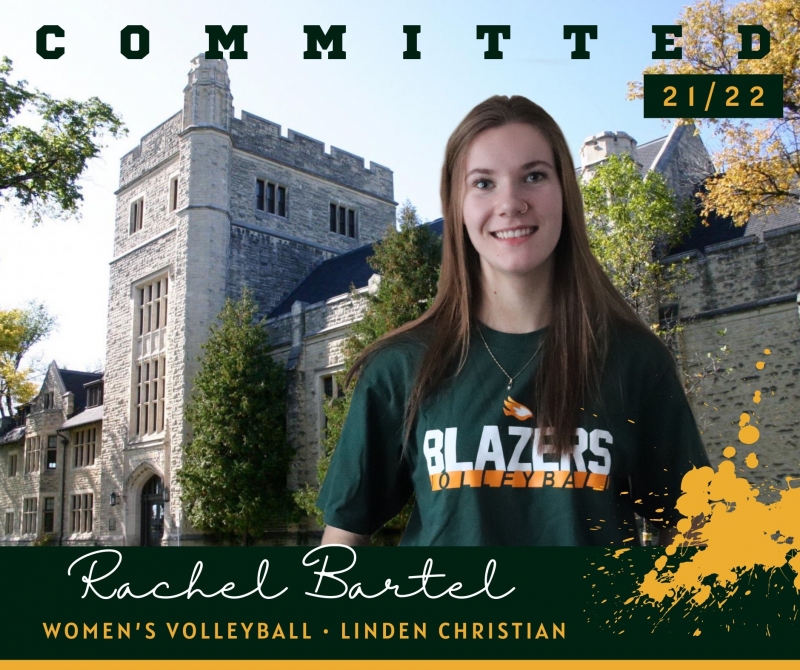 Women's Volleyball Adds Linden Christian's Bartel To 2021-22 Squad