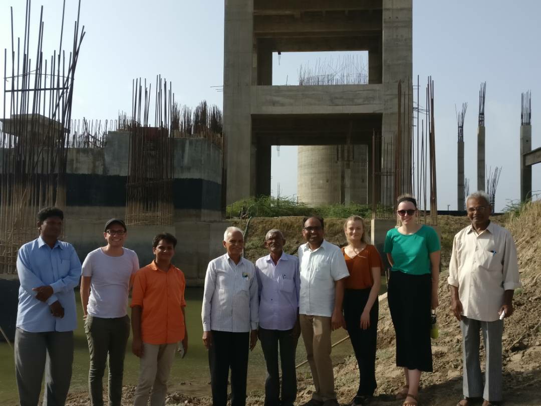 MSC team members pose with locals in India