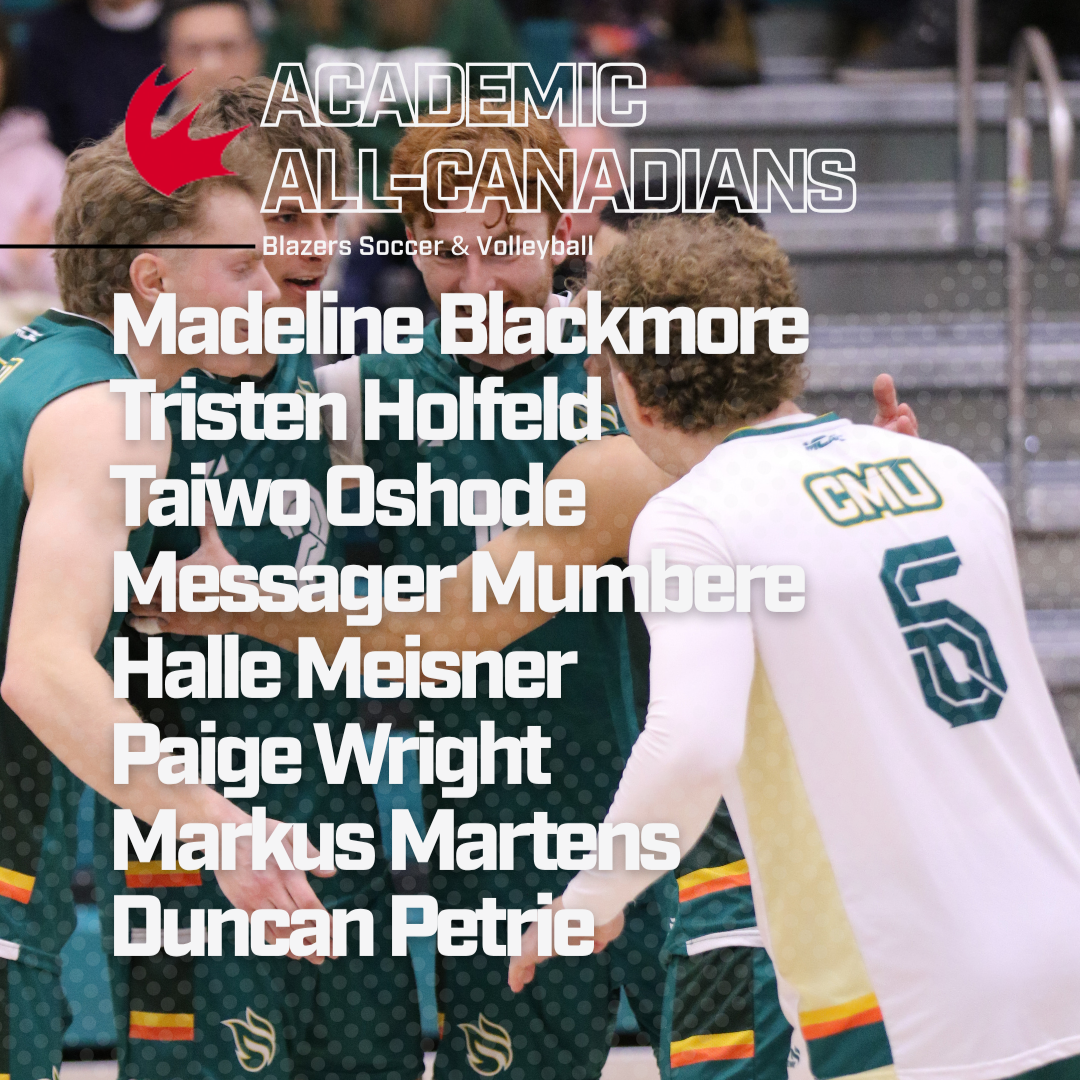 Eight CMU Blazers Take Home 2025/26 CCAA Academic All-Canadian Honours