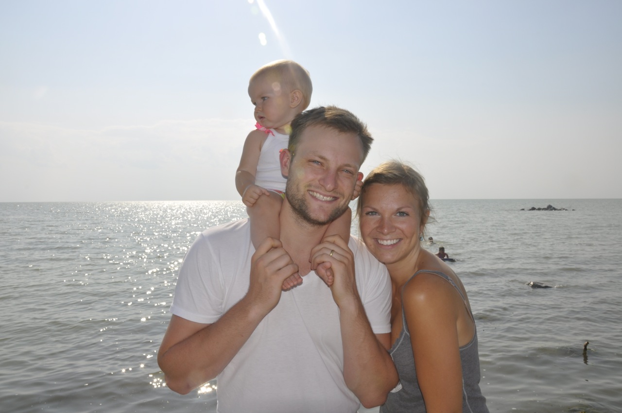 Jaron and Abby Friesen with their daughter, Elyse.