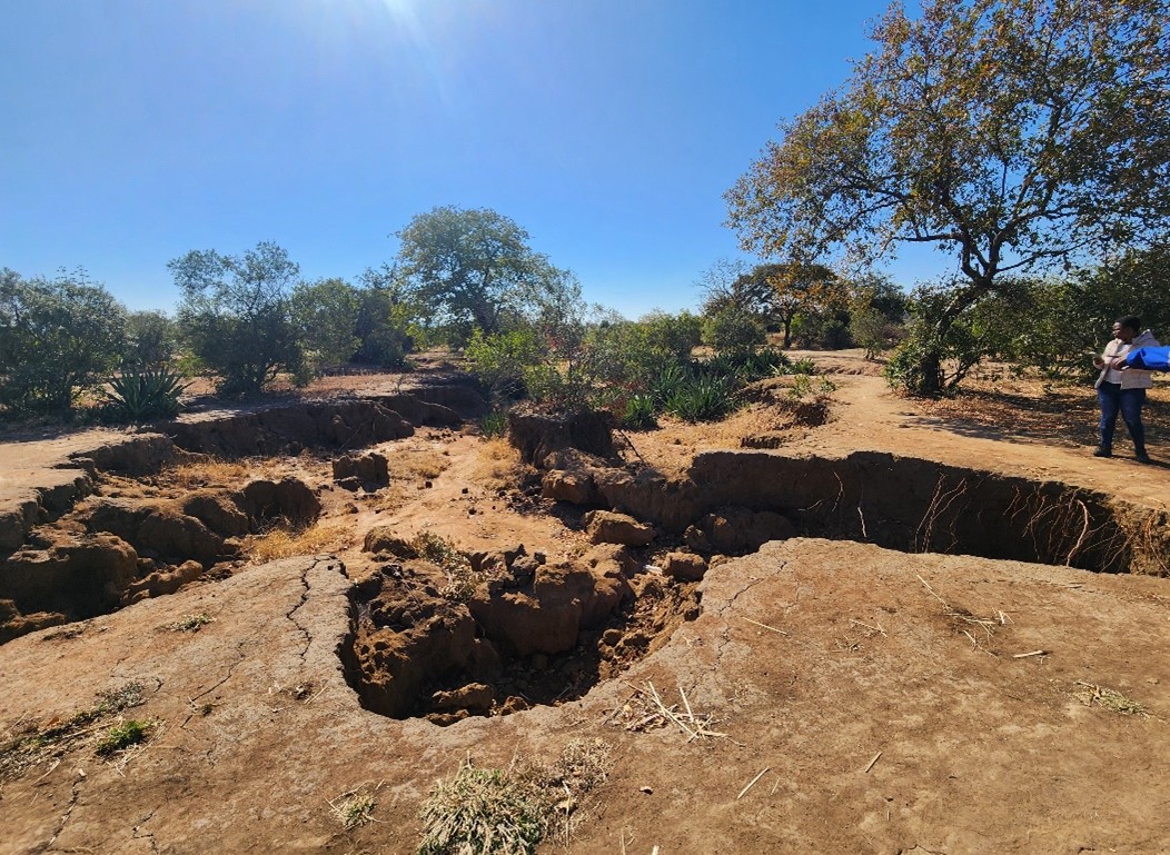 A gully area in Gwanda district. Photo by Natalia Wiederkehr.