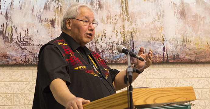 The Honourable Senator Murray Sinclair gave an address at Canadian Mennonite University