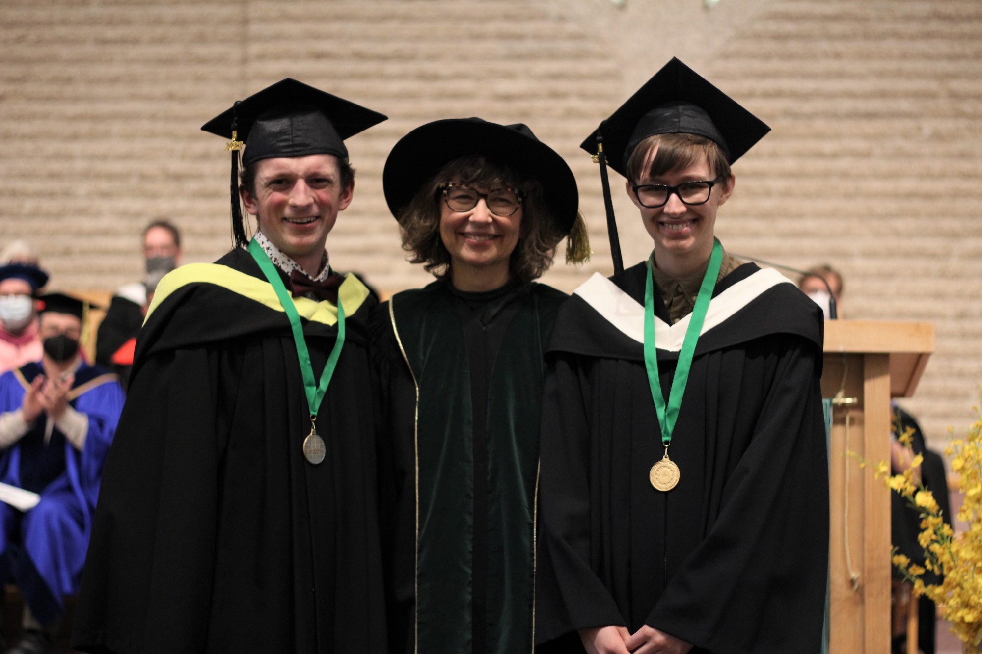 Cheryl Pauls with Levi Klassen and Naomi Derksen