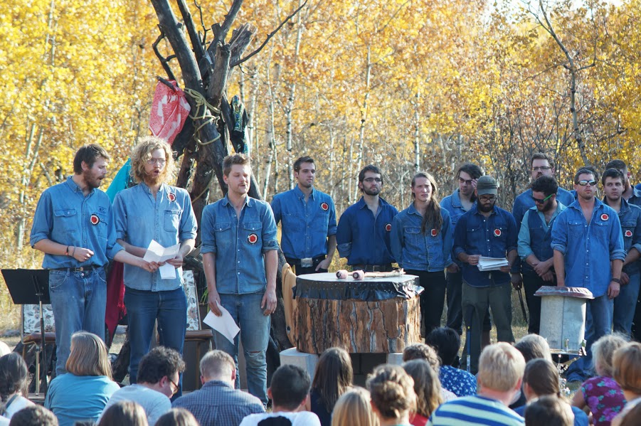 The Riel Gentlemen's Choir performs at the 2012 MPK Folkfest.