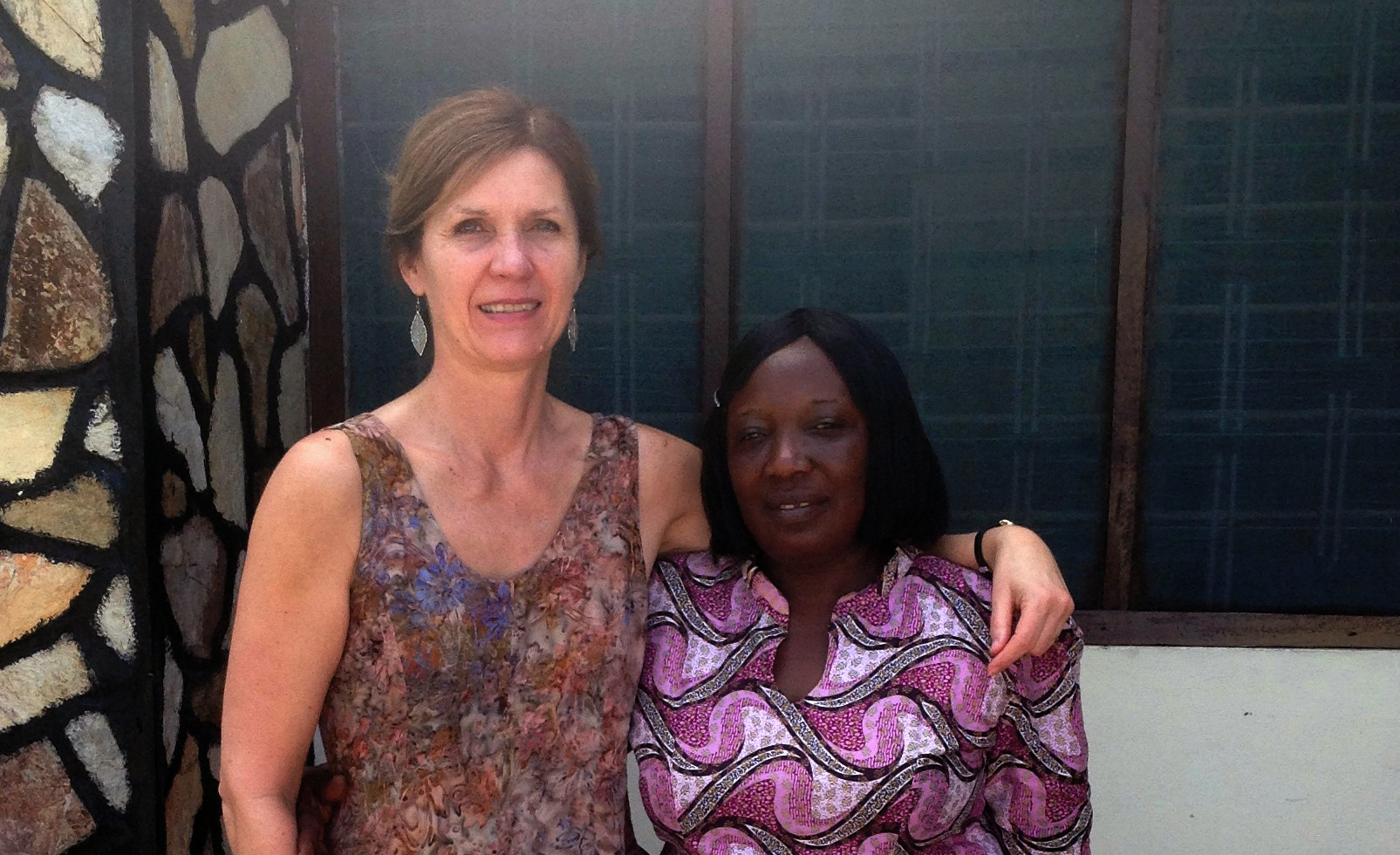 Ruth Taronno (left), MSC's Director of Practicum, stands with Helen Attah, Executive Director of FLOWER, which aims to help young women realize their potential and feel empowered to make decisions about their future. (Photo courtesy Ruth Taronno)