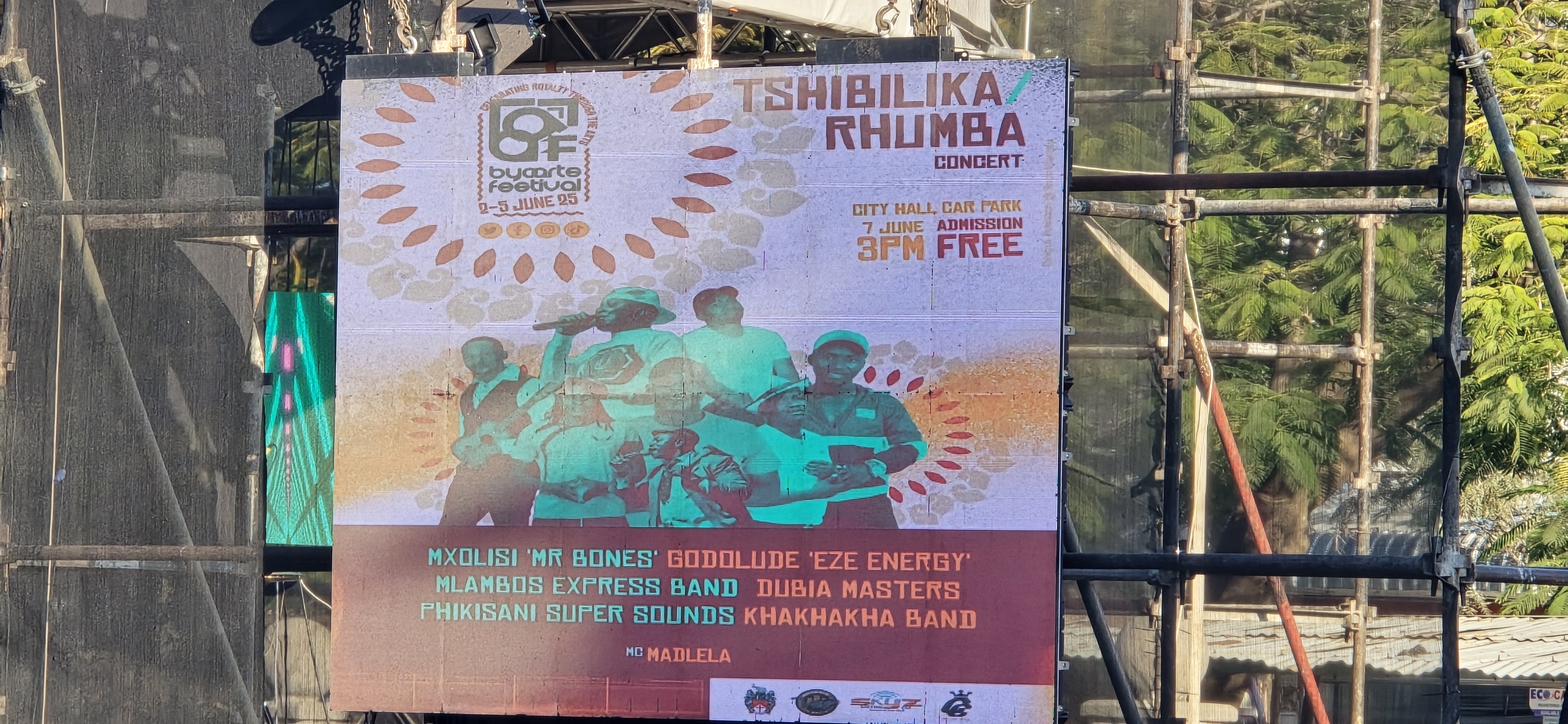 Concert poster from the 2025 Bulawayo Arts Festival Tshibilika Concert. Photo from the Bulawayo Arts Festival Facebook page