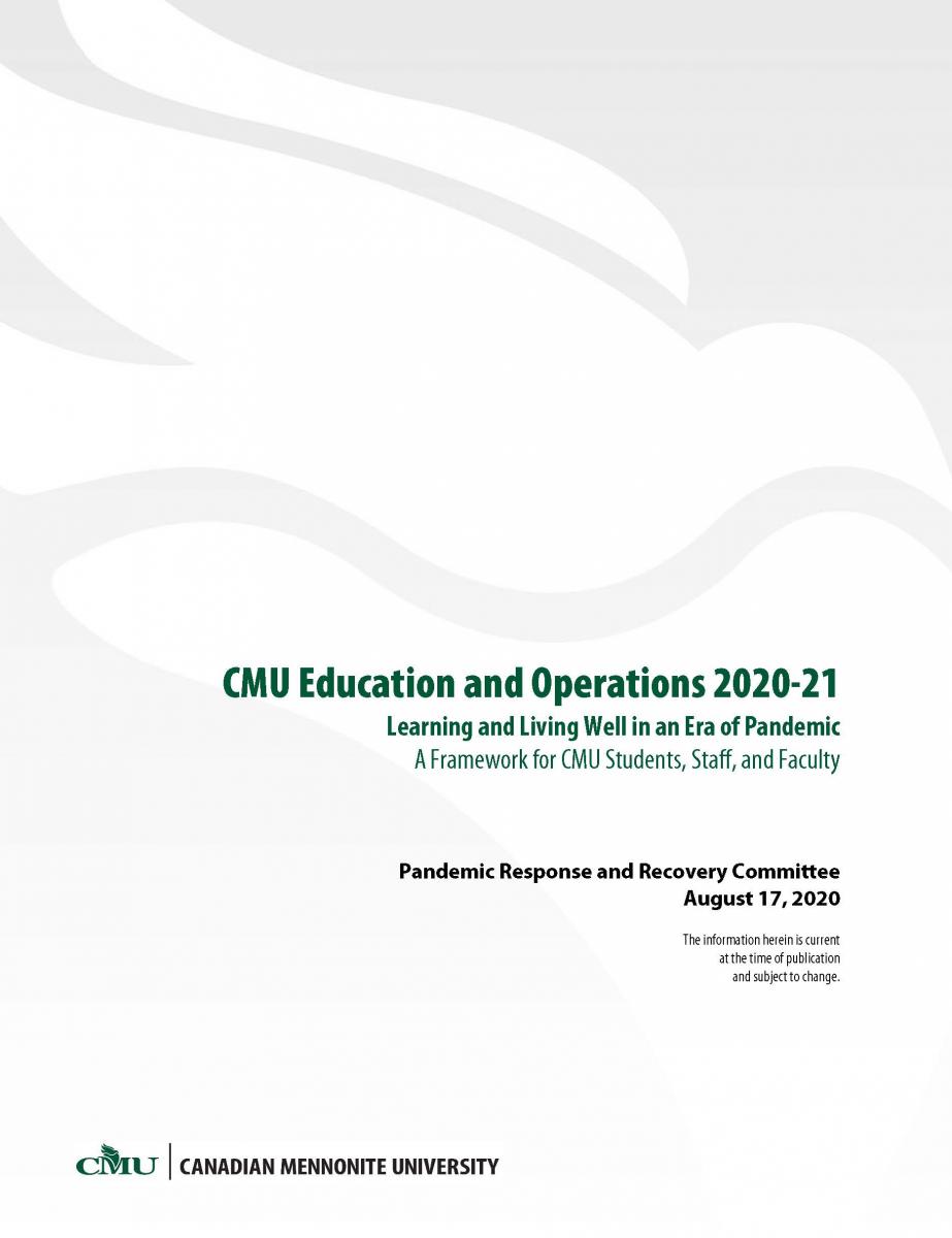 Framework Document: Learning and Living Well in an Era of Pandemic