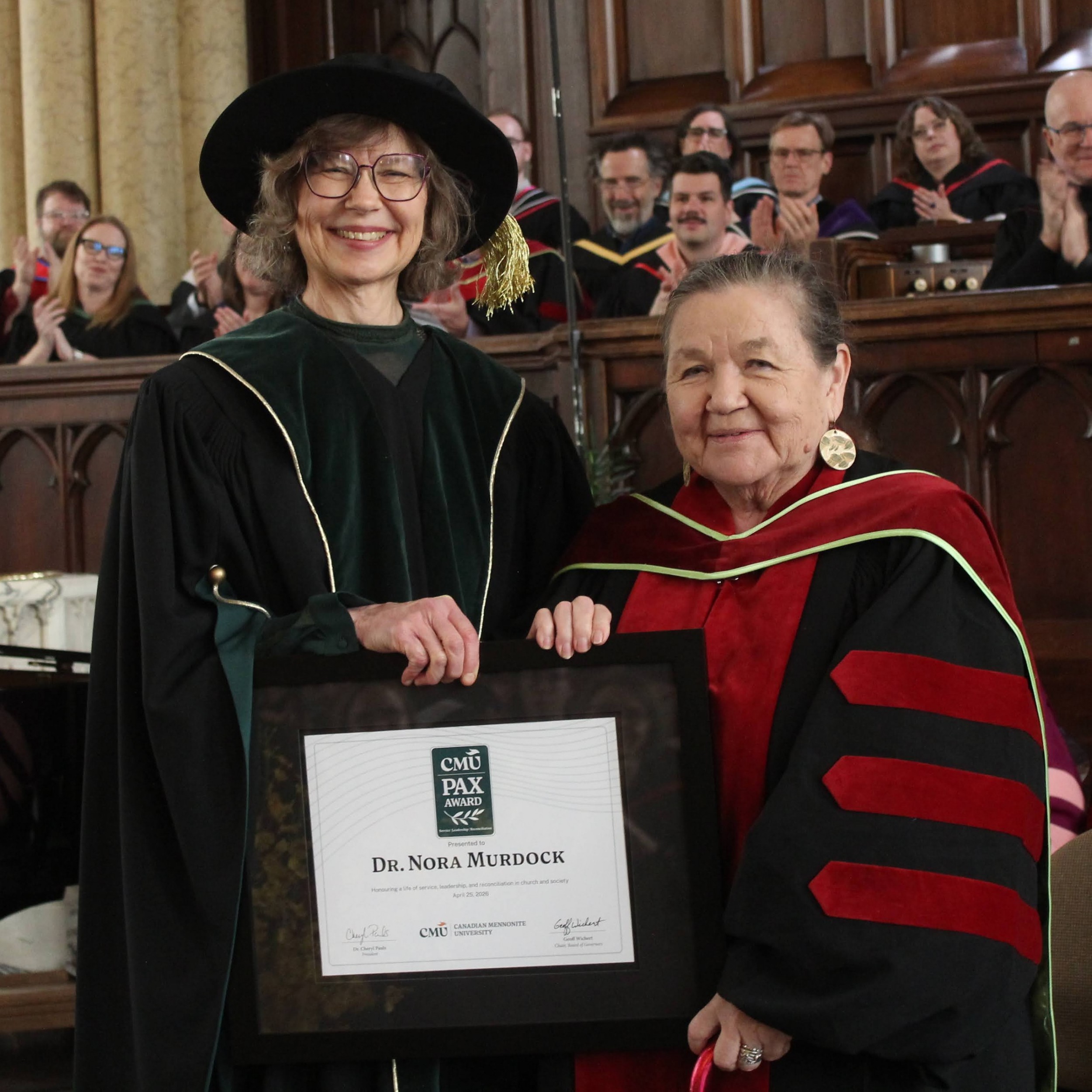 CMU PAX Award with Cheryl Pauls and Nora Murdock