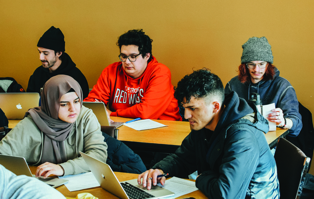 Students in classroom