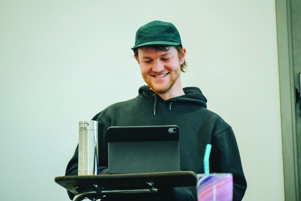 Student in classroom