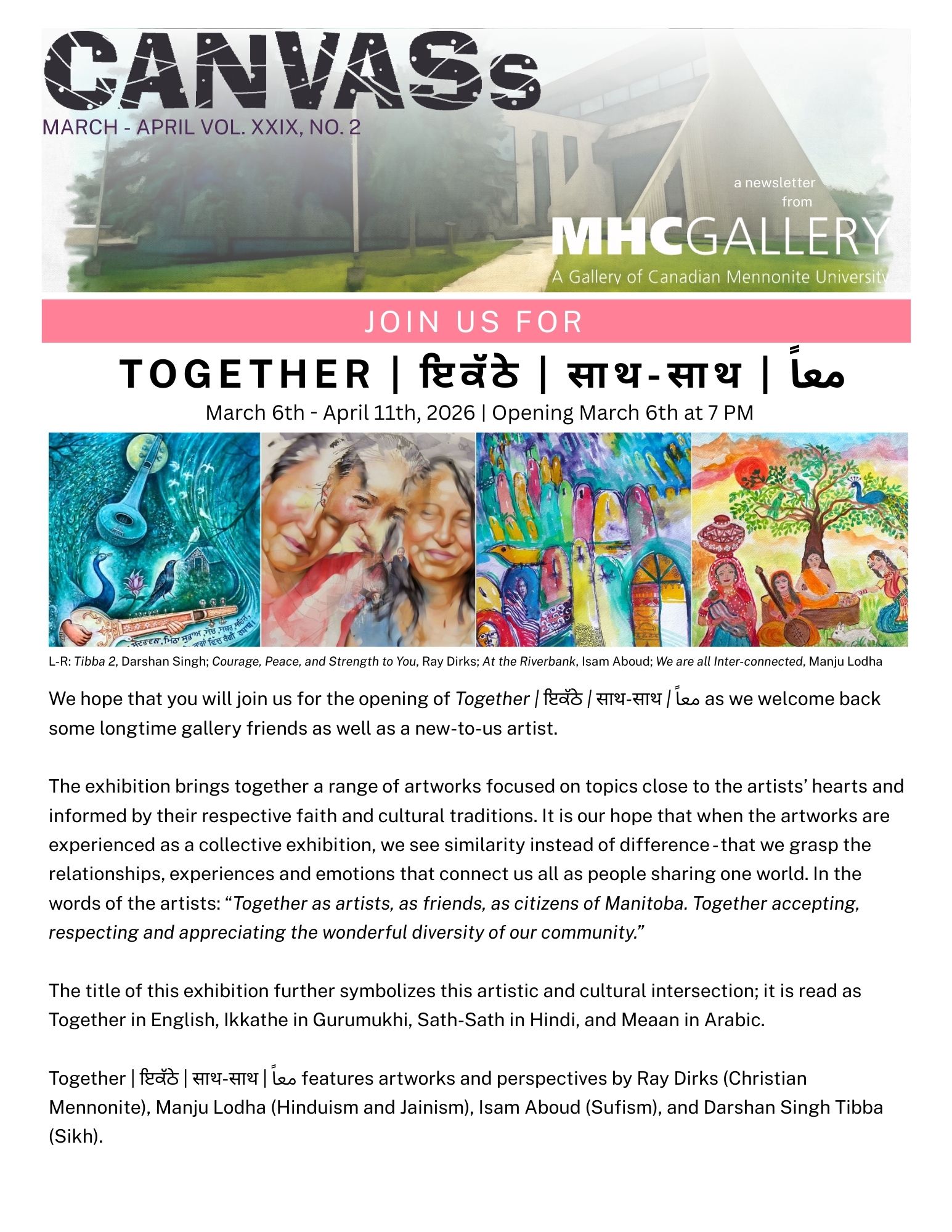 CANVASs - November-December Vol. XXVIII, No. 5