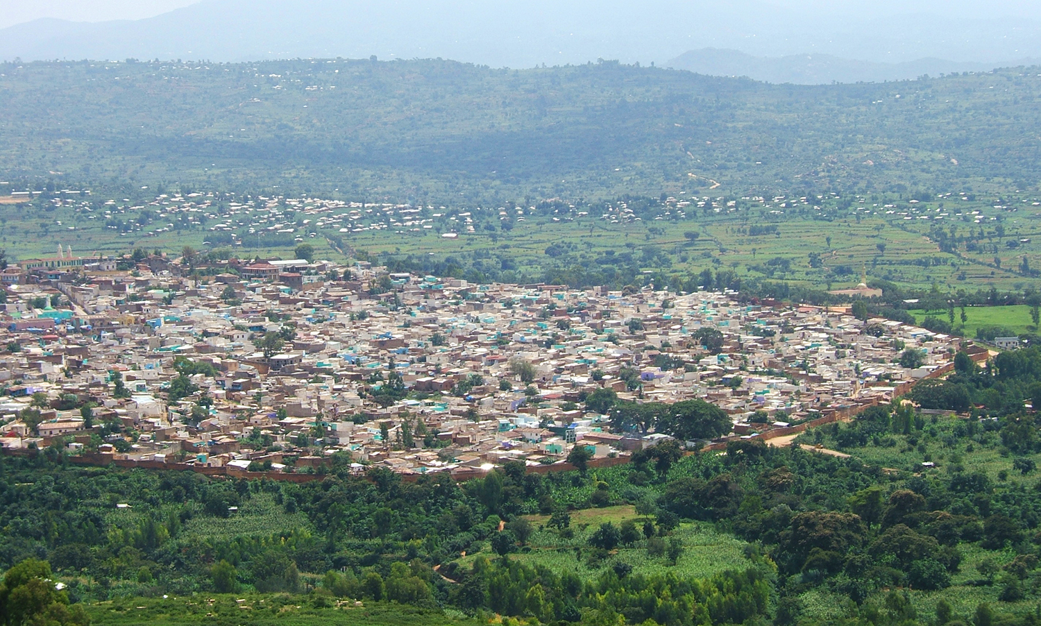 The walled city of Harar in eastern Ethiopia.